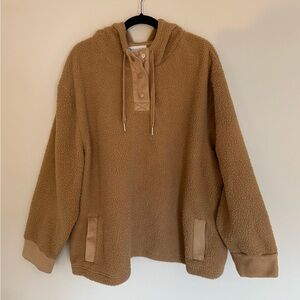 Women’s Koolaburra By Ugg Tan/Camel Sherpa Hoodie Pullover Size 3x